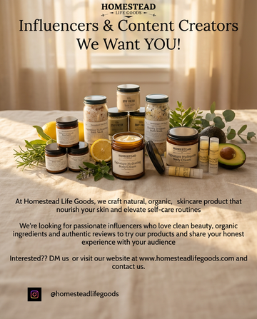 Ambassador & Influencer Invitation -- Homestead Life Goods