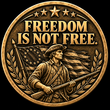 Freedom Is Not Free Medallion
