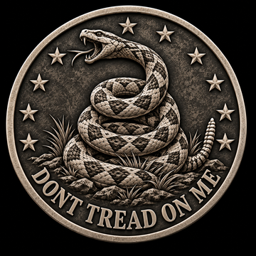 Rattlesnake Challenge Coin Emblem