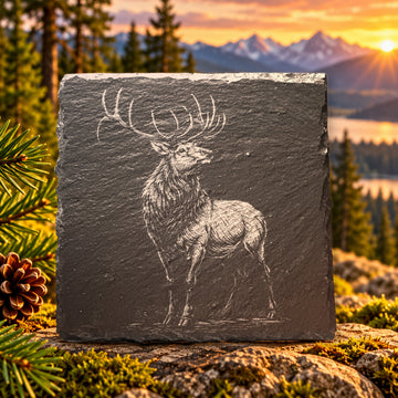 Wildlife Coaster Set - Bald Eagle - Elk -Bear - Wolf